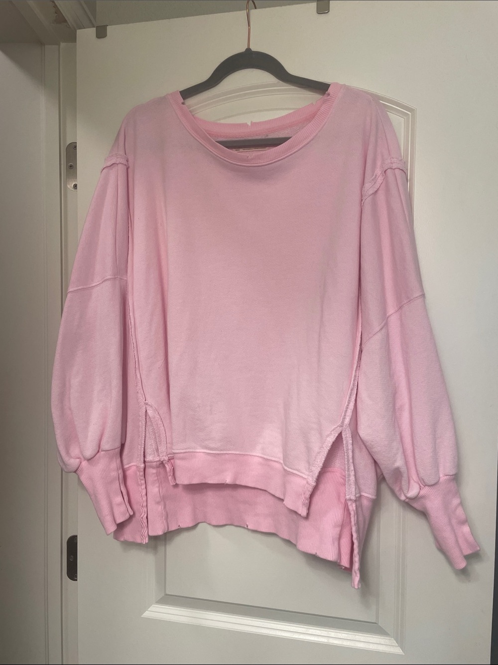 We the Free Camden Sweatshirt in Pink Tulle